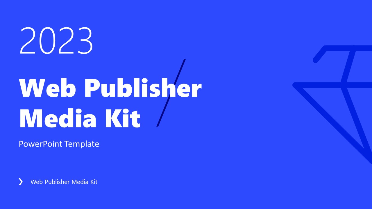 Web Publisher Media Kit PPT Template - Title Slide