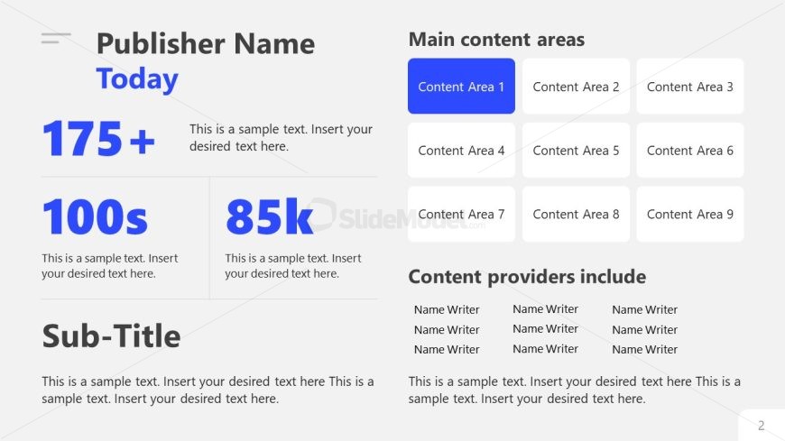 Publisher Name Slide for Web Publisher Media Kit PowerPoint Presentation