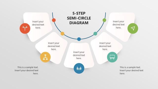 Editable Semi-Circle Diagram for PowerPoint