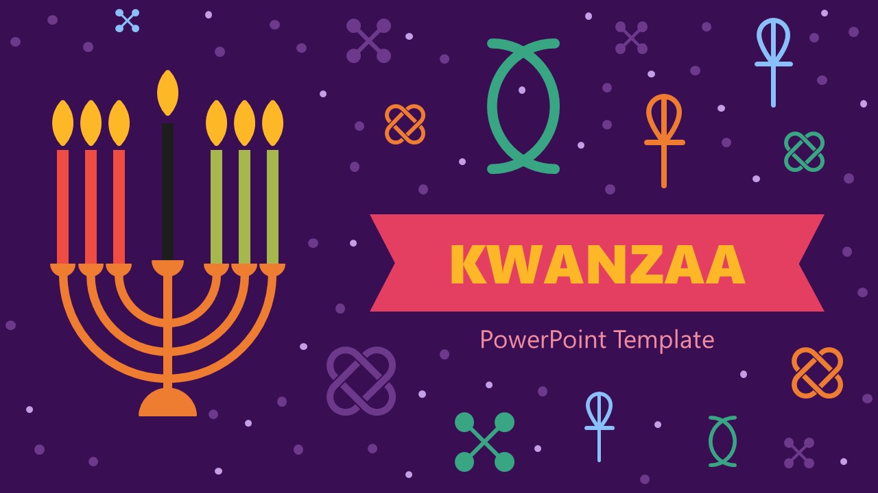 Title Slide for Kwanzaa PPT Template