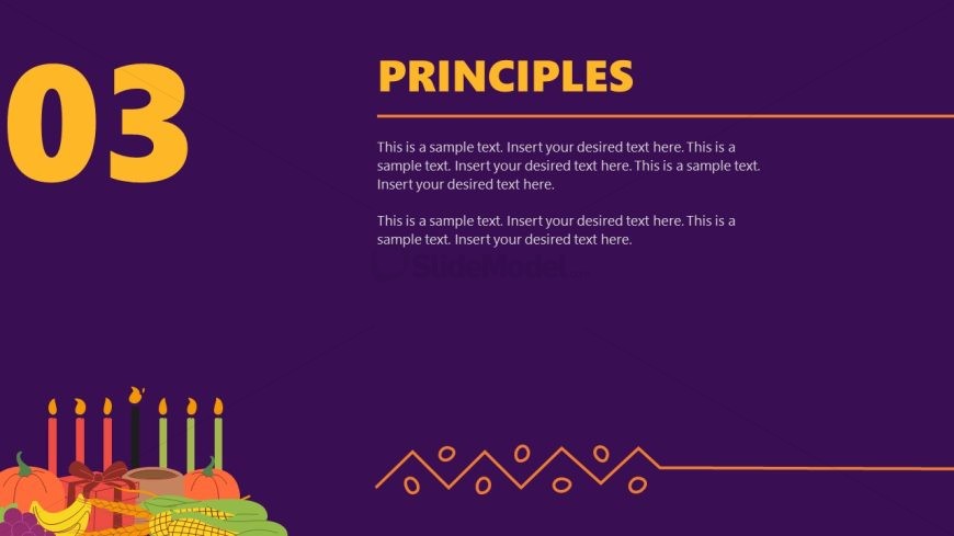 Kwanzaa PowerPoint Presentation Template Slide for Principles 