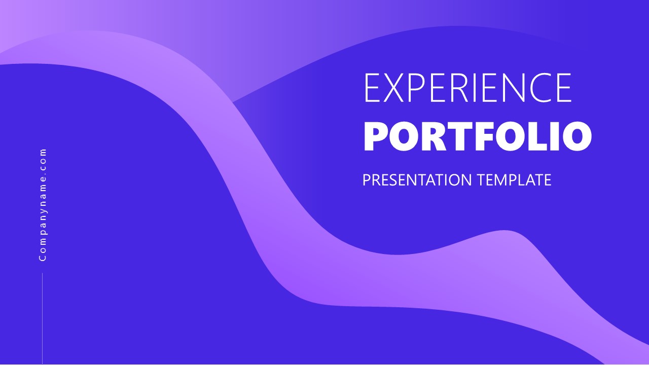 Title Slide - Experience Portfolio Template