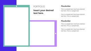 Editable Experience Portfolio Slide 