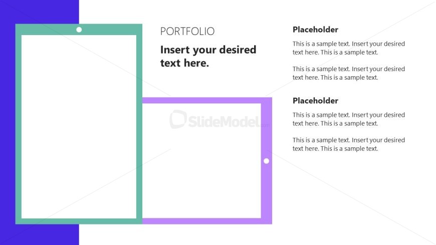Editable Experience Portfolio Slide 