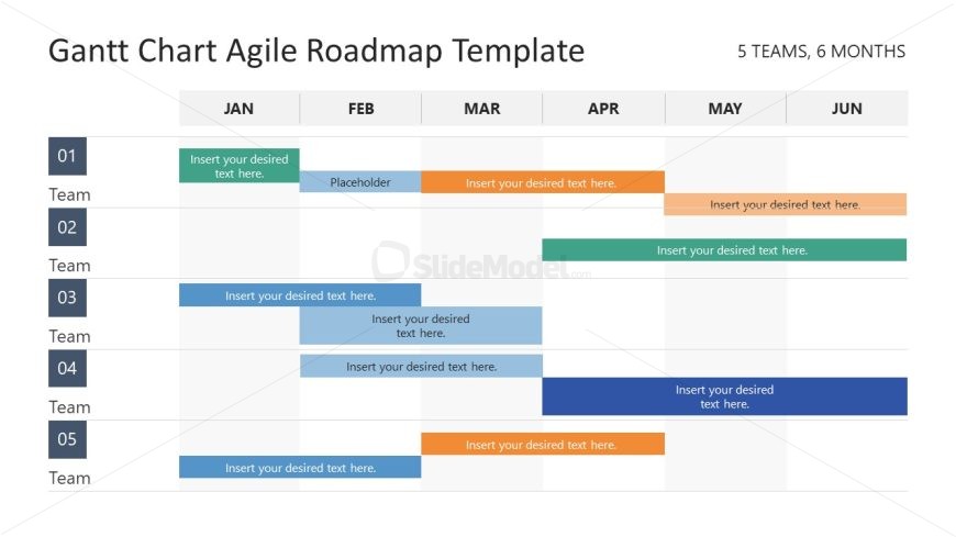 Gantt Chart Roadmap Agile Presentation Template 