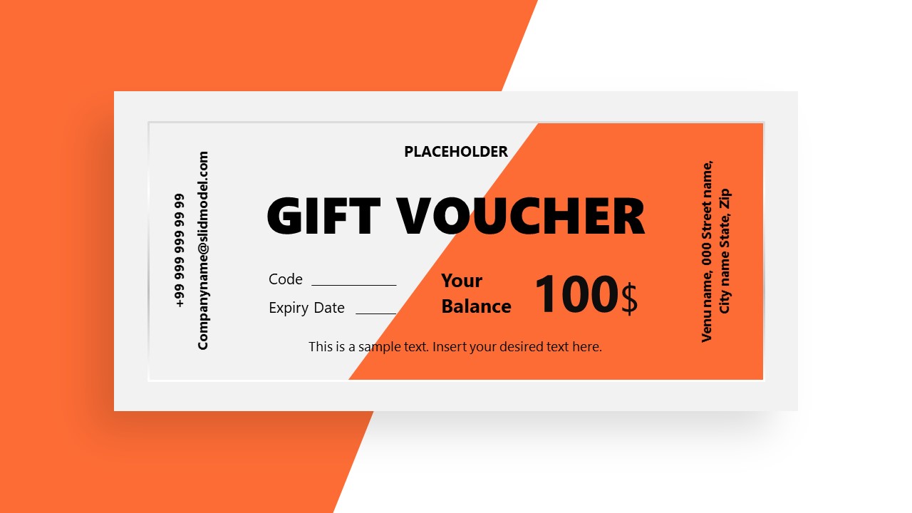 Gift Certificate Template for PowerPoint