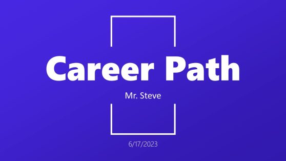 Title Slide - Career Presentation PPT Template 