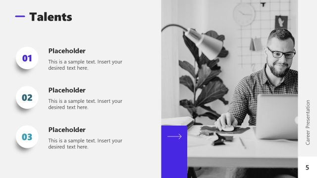 Customizable Career Presentation Template for PowerPoint