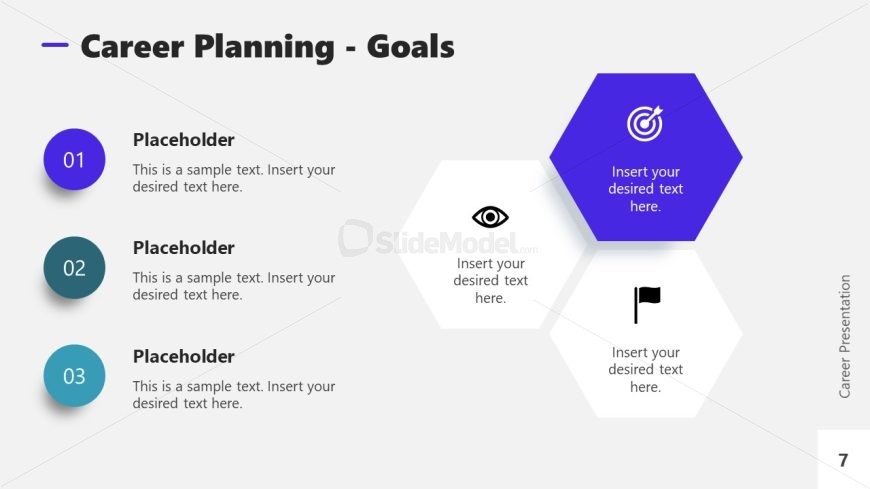 Career Presentation Template Slide for Career Planning & Goals 