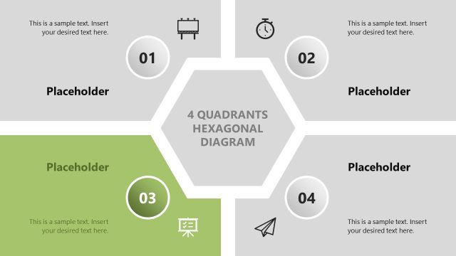 Step 3 Focus Slide – Four Quadrants Diagram Template