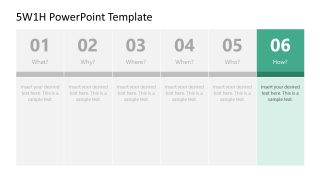How Question Color Highlight Template Slide 