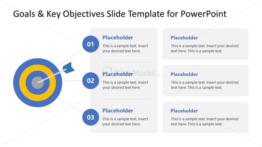 Title Slide - Goals & Key Objectives PPT Template 