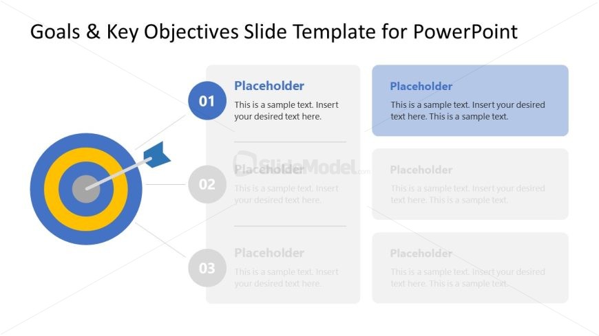 PowerPoint Template for Goals & Key Objectives Presentation