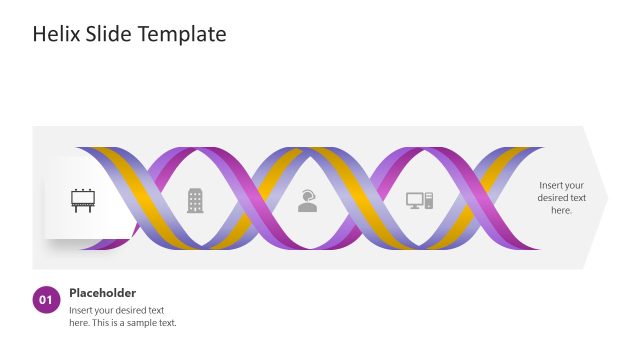 Helical Process Diagram PPT Template