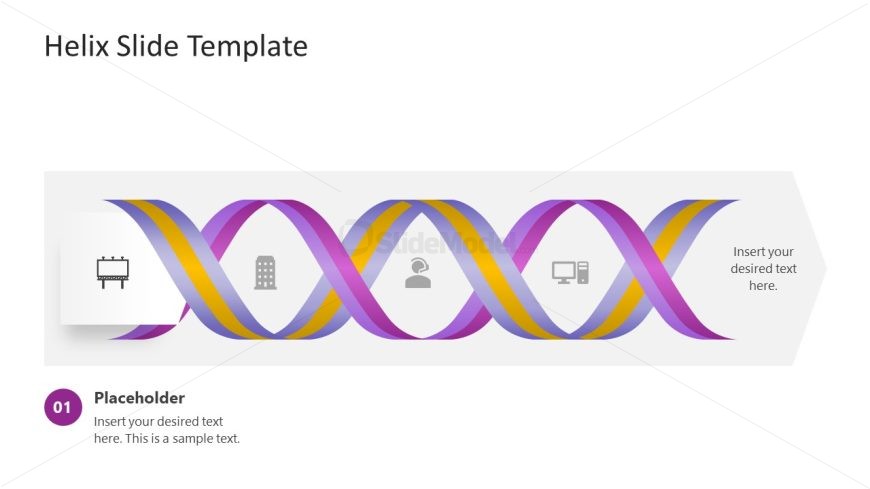 Helical Process Diagram PPT Template for Presentation