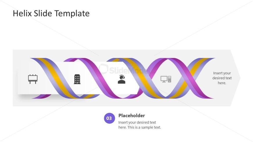 PPT Presentation Template for Helical Process Diagram