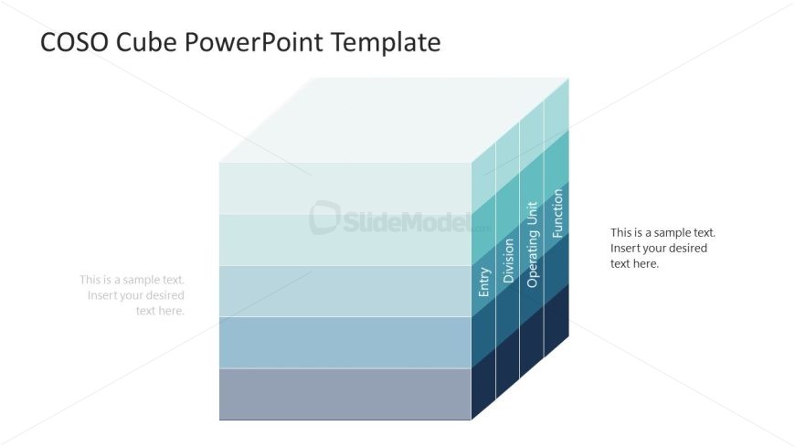 COSO Cube PowerPoint Template for Presentation
