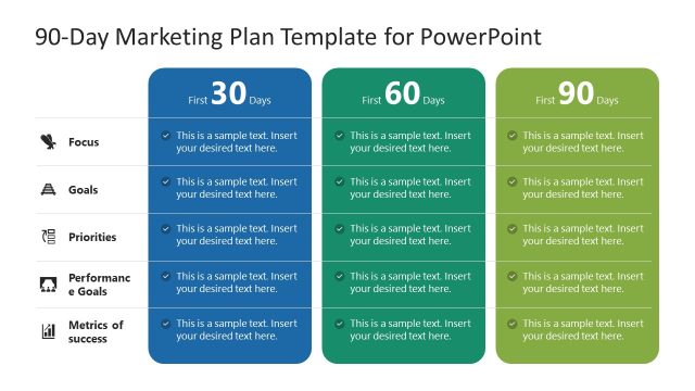 90-day Marketing Plan Template for PowerPoint