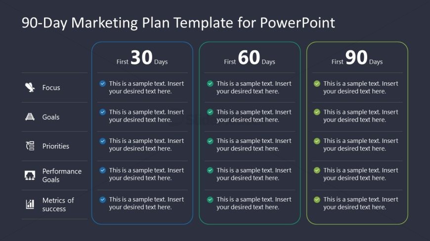 Presentation Template for 90-day Marketing Plan