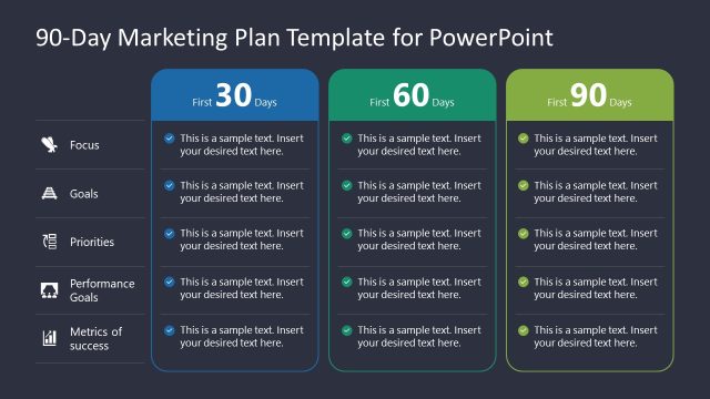 Editable 90-day Marketing Plan Presentation Template