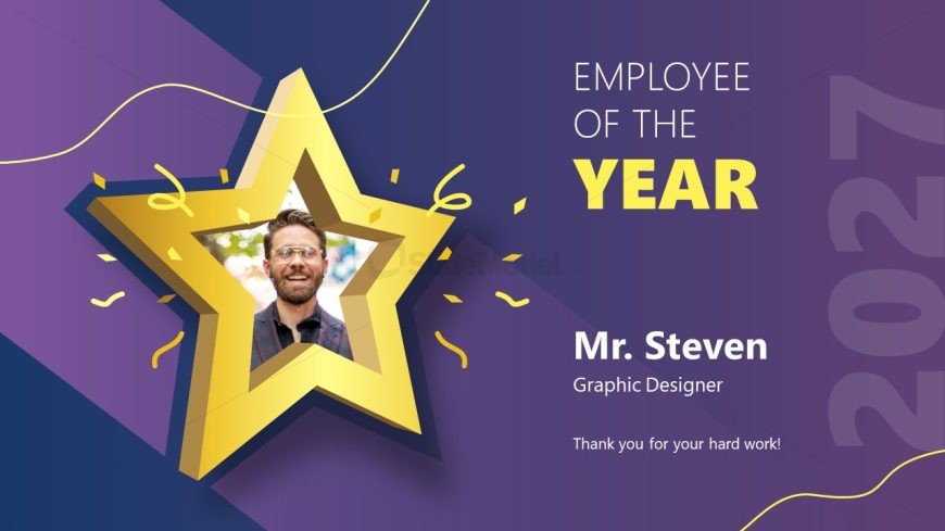 PPT Template for Employee of the Year Presentation