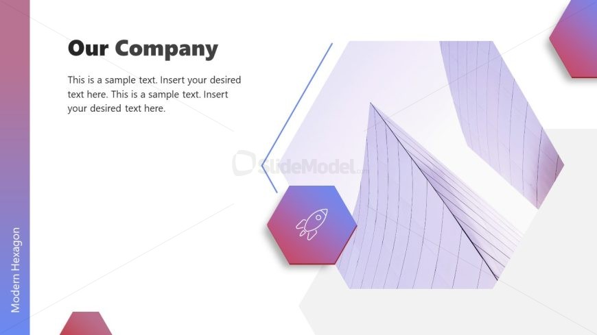 Modern Hexagon Pitch Deck Presentation Template 