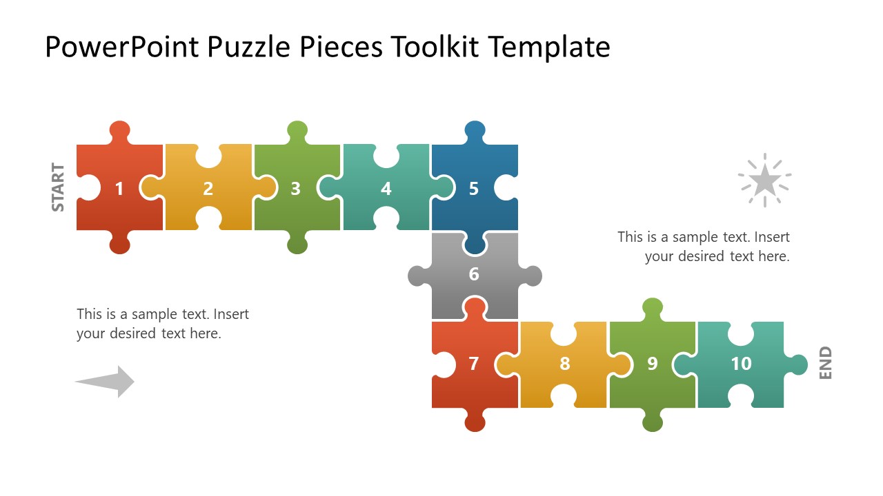 5 puzzle pieces template