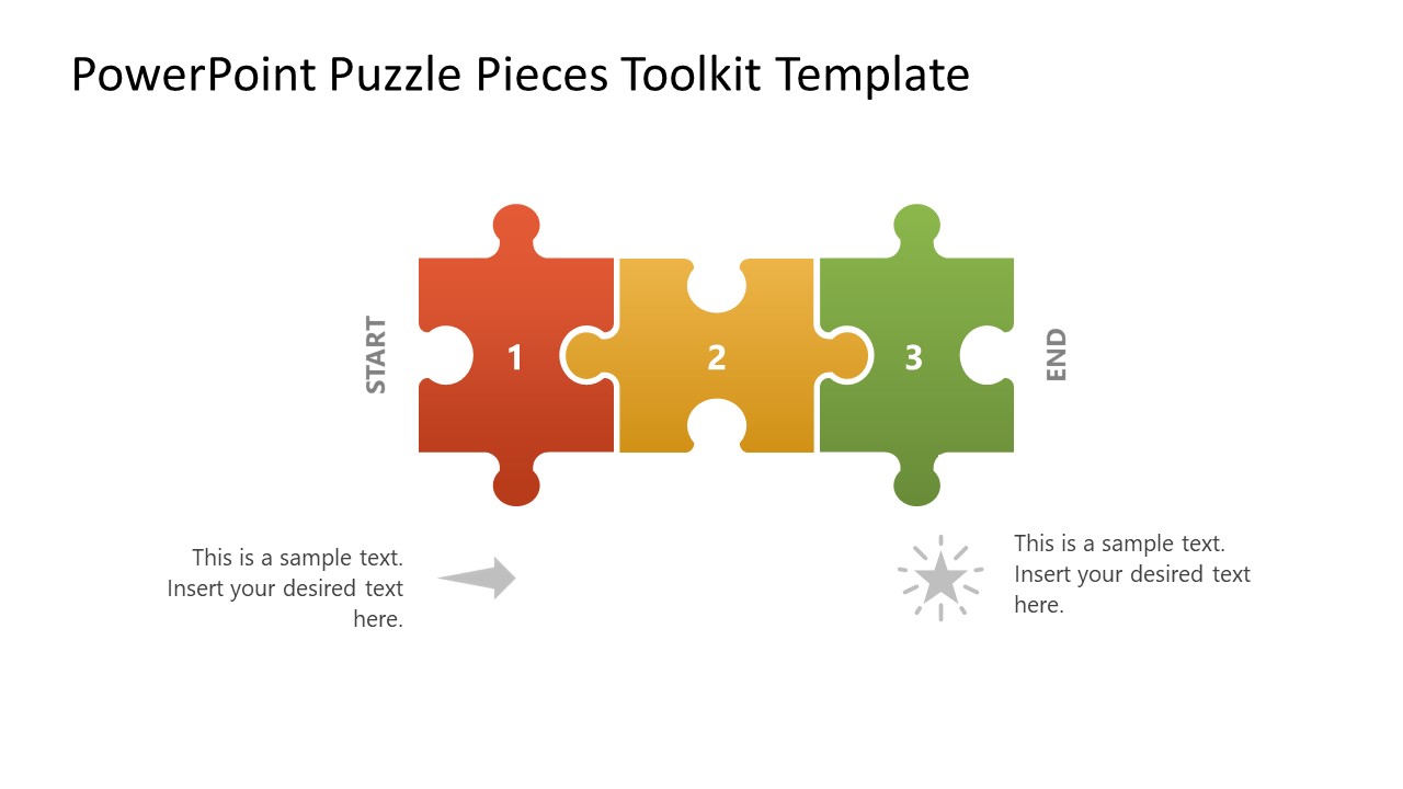 Puzzle pieces toolkit powerpoint template