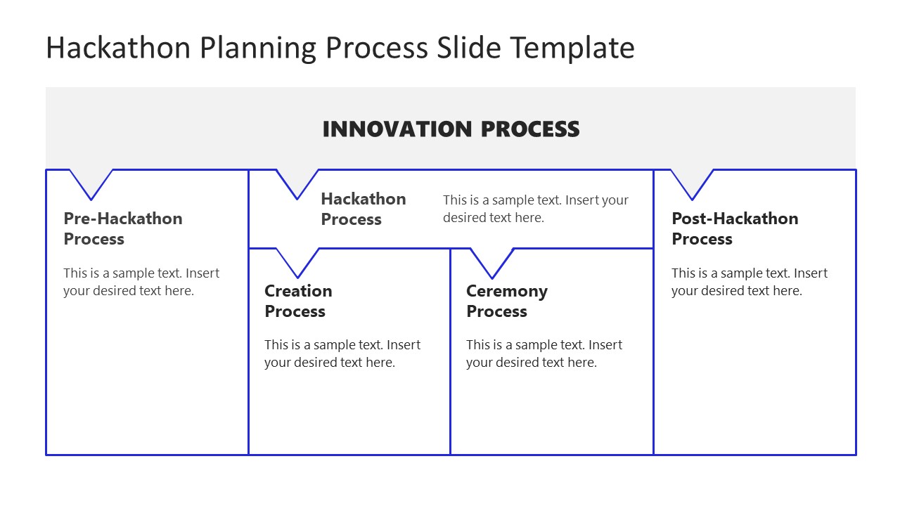 Hackaton Planning Process PowerPoint Slide