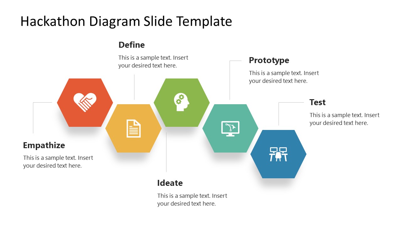 Title Slide for Hackathon Diagram Slide Template 