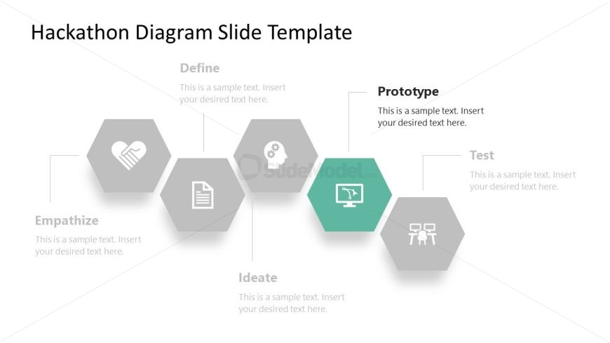 PowerPoint Presentation Template for Hackathon Diagram