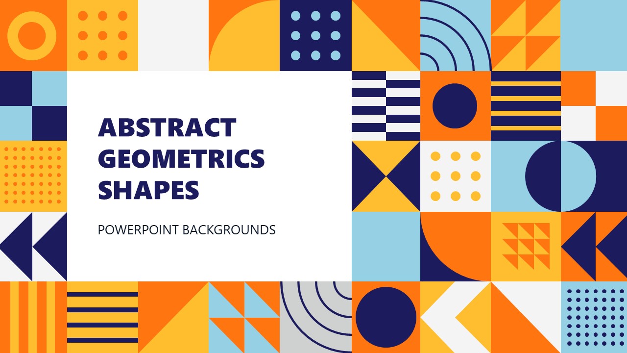 PPT Abstract Geometric shapes Slide Template