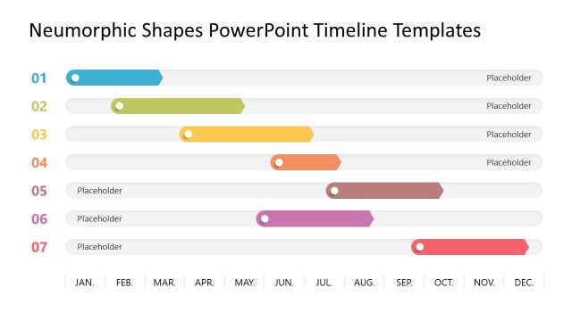 Editable Neumorphic Shapes PowerPoint Templates
