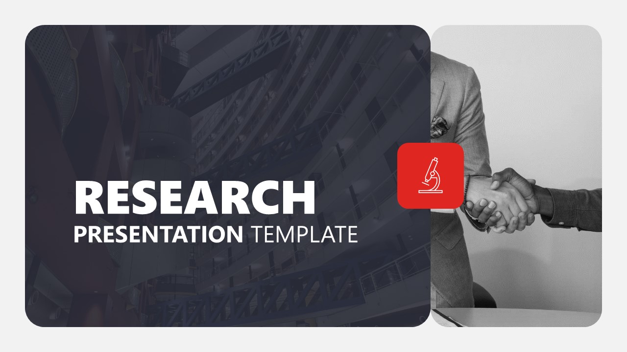 Editable Research Presentation PPT Template