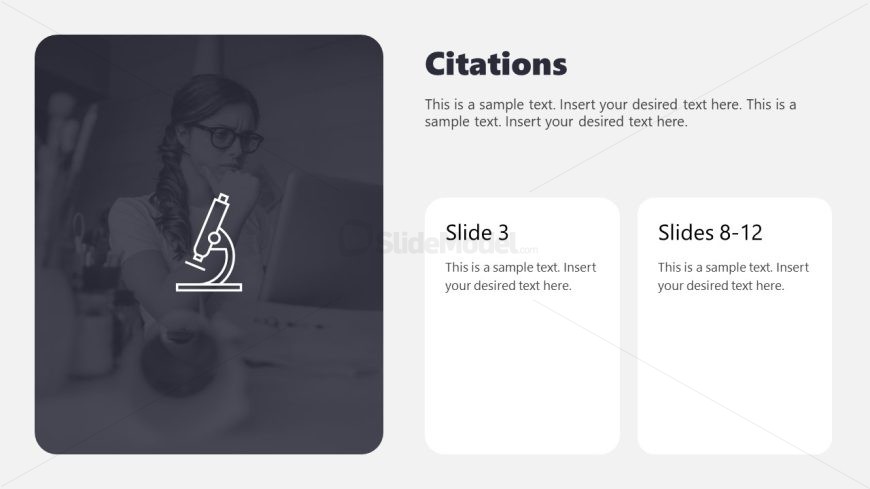 Citations Slide for PowerPoint Template 