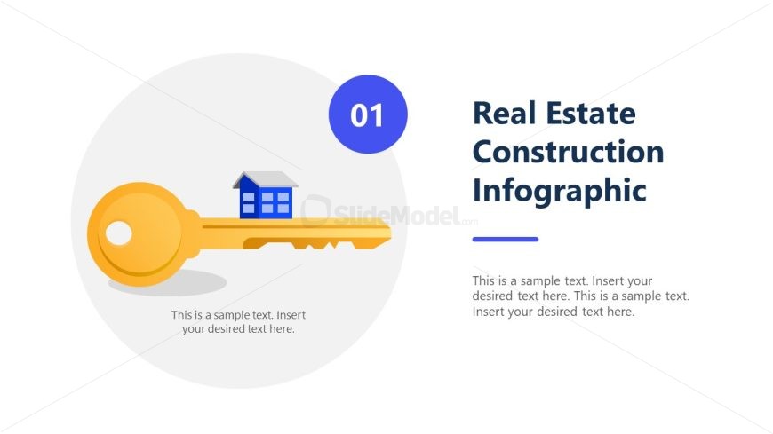 PPT Template for Real Estate Construction Infographic Presentation