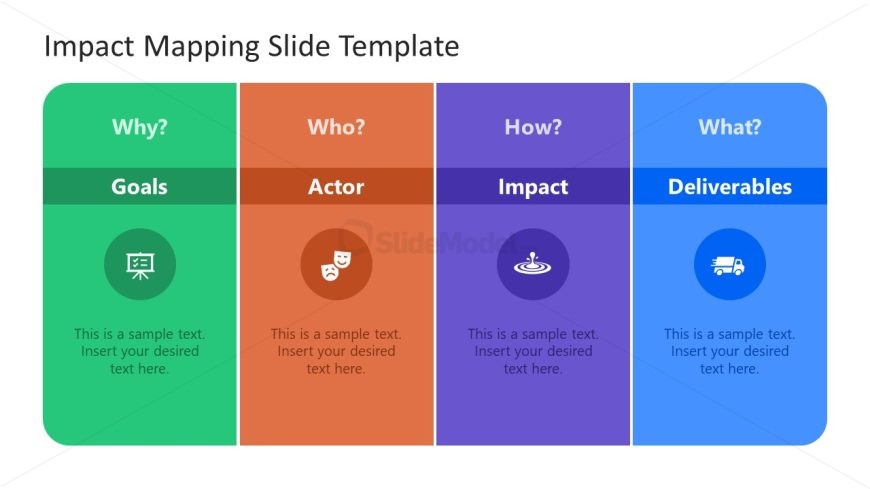 Customizable Simple Impact Mapping Slide Template 