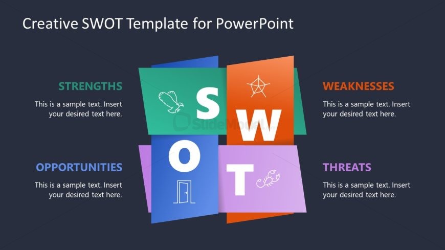Creative SWOT Template for PPT Presentation