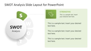 Strengths Color Highlight Slide - SWOT Analysis Template 