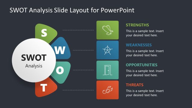 Title Slide with Dark Background – SWOT Analysis Template