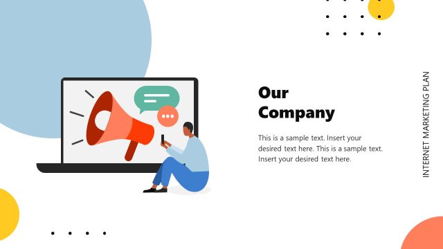 Our Company Slide – Internet Marketing Plan Slide Template
