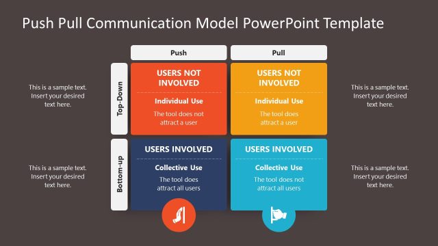 Push & Pull Communication Slide Template