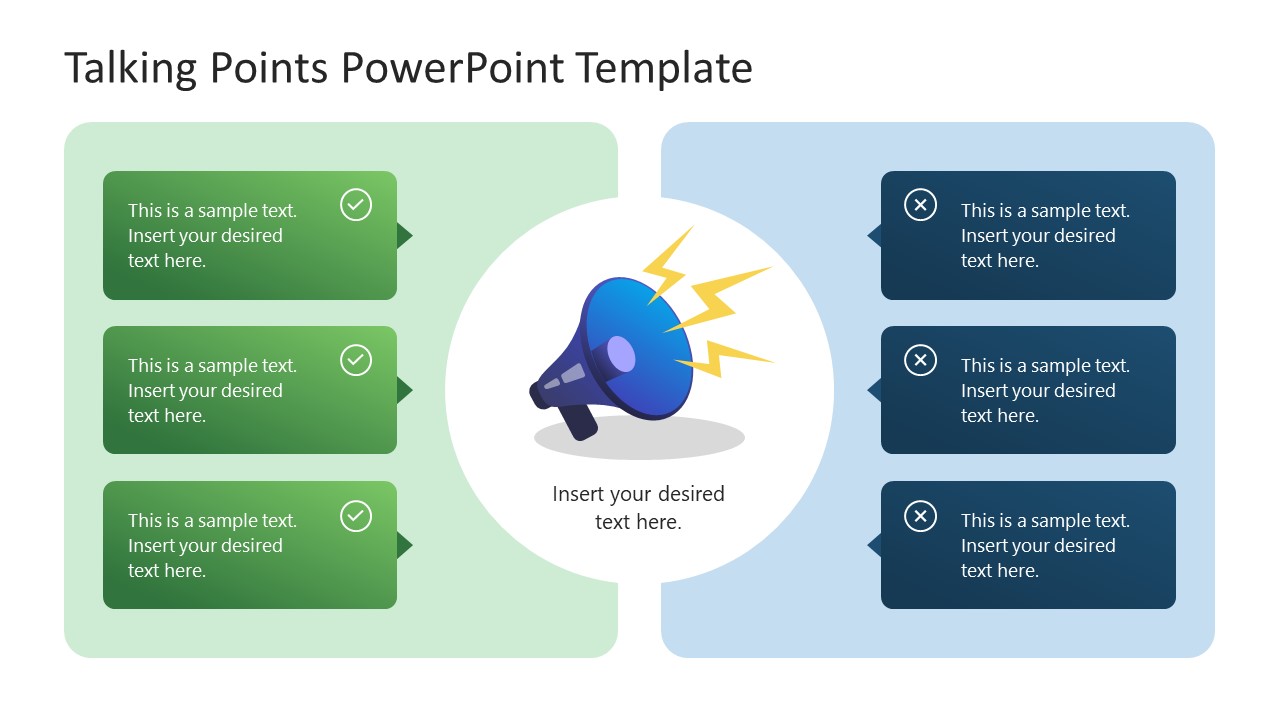 PowerPoint Talking Points Presentation Template