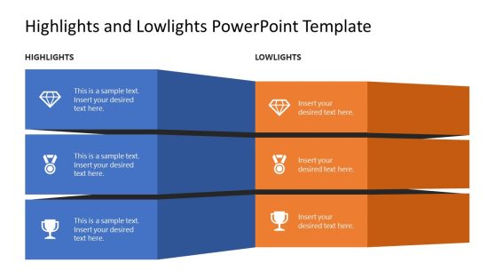 Highlights and Lowlights PowerPoint Template