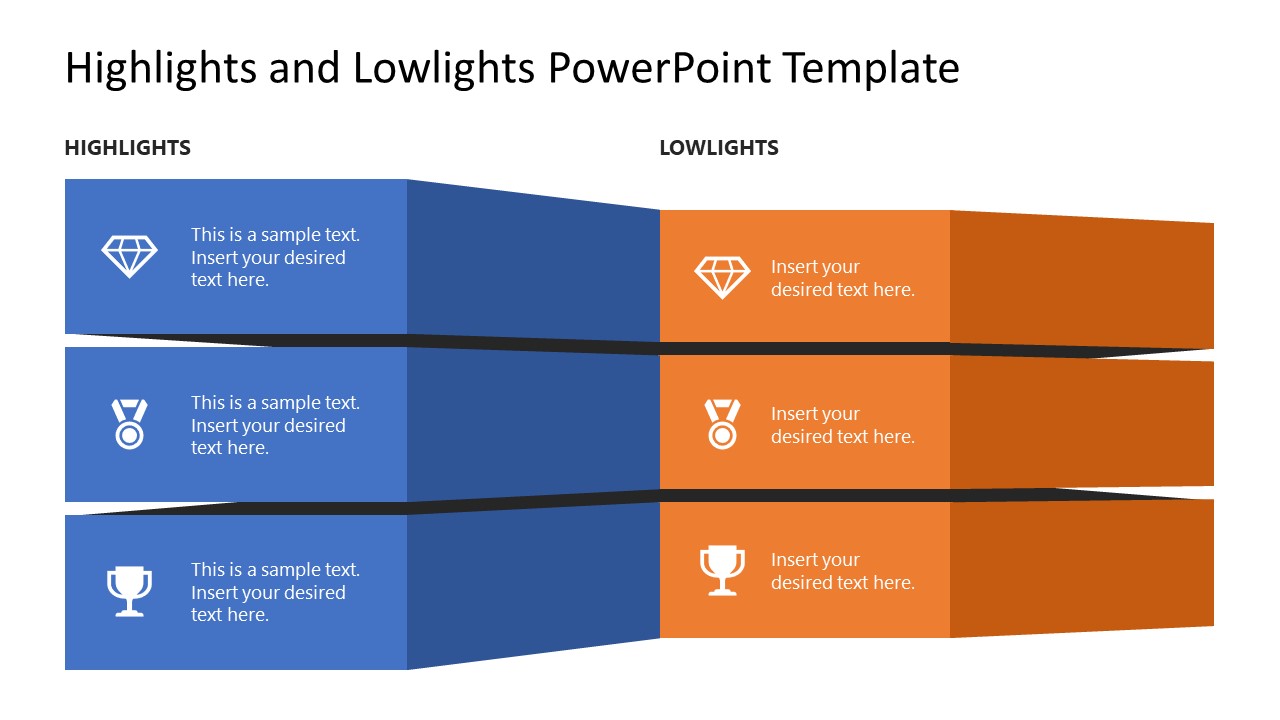 Highlights and Lowlights Template for PowerPoint