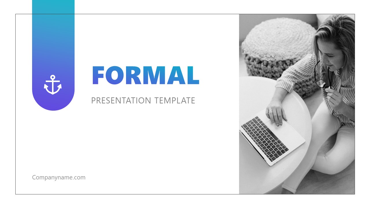 Editable Title Slide for Company Presentations