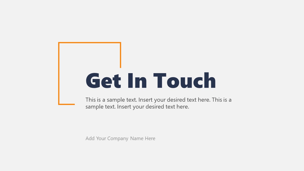 Formal Presentation Template