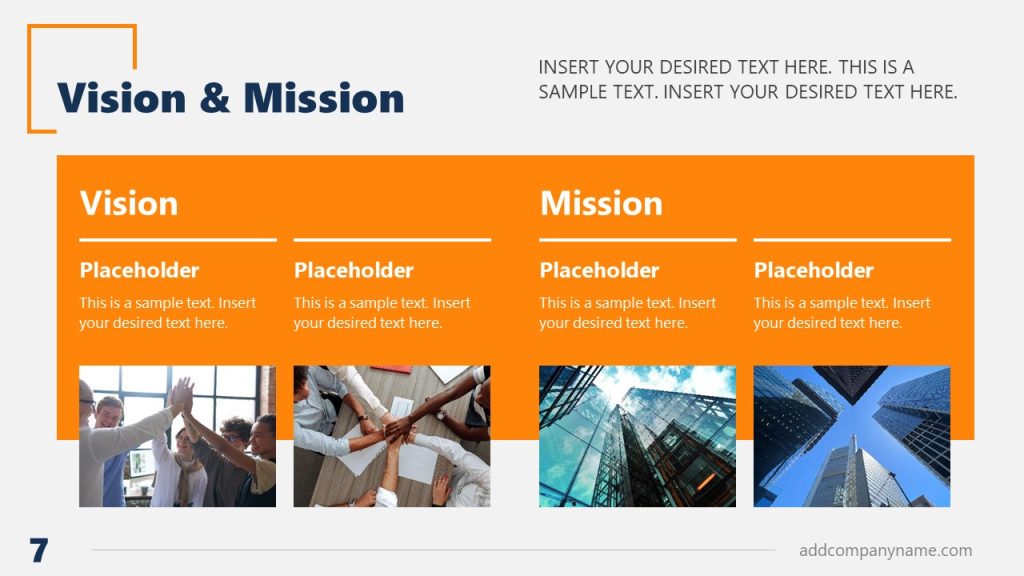 Vision & Mission Slide - Formal Business Template - SlideModel