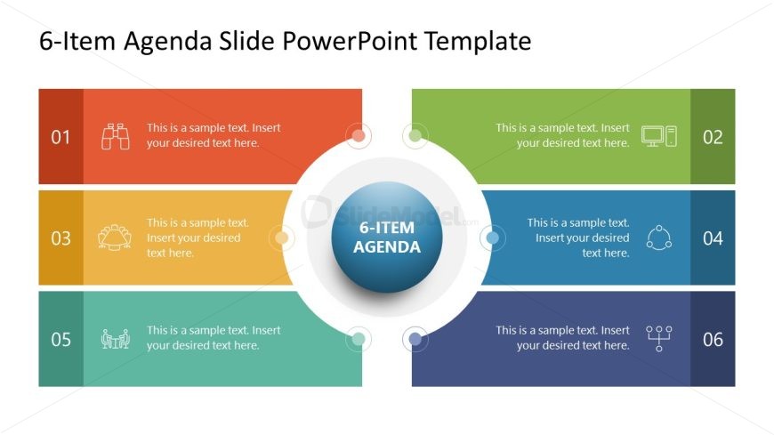 Agenda Presentation Slide with Editable Segments