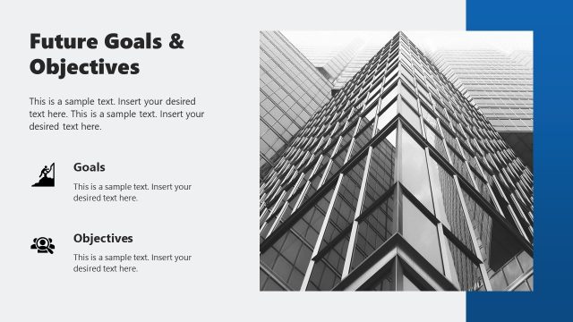 Future Goals & Objectives Slide – Business Overview Template
